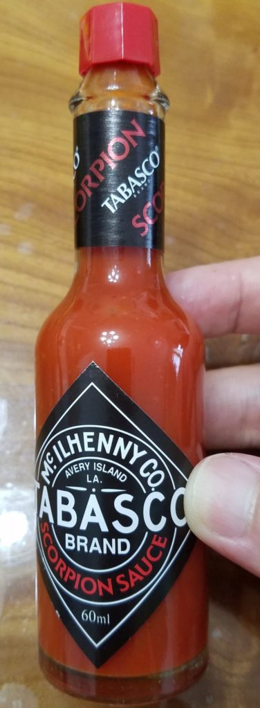 最も辛いタバスコは？スコーピオンソースだ！