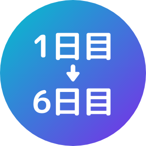 1日目から6日目