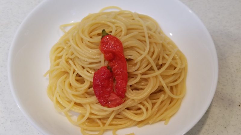 ジョロキア・ペペロンチーノの完成!