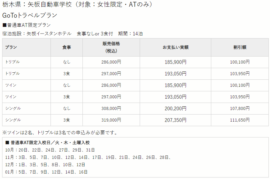 栃木県！矢板自動車学校の詳細は？