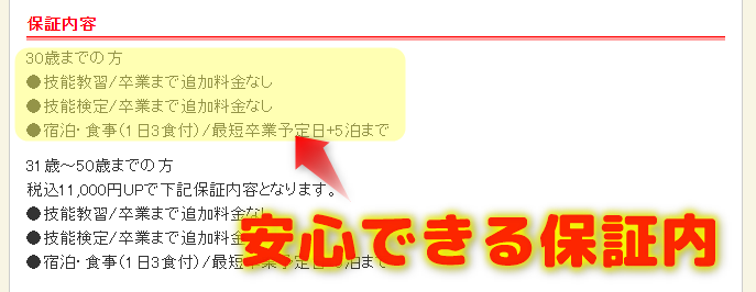 保証内容は?抑えるポイントはしっかりとカバー