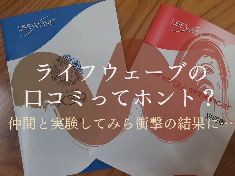 ライフウェーブの口コミってホント?仲間と実験してみら衝撃の結果に…