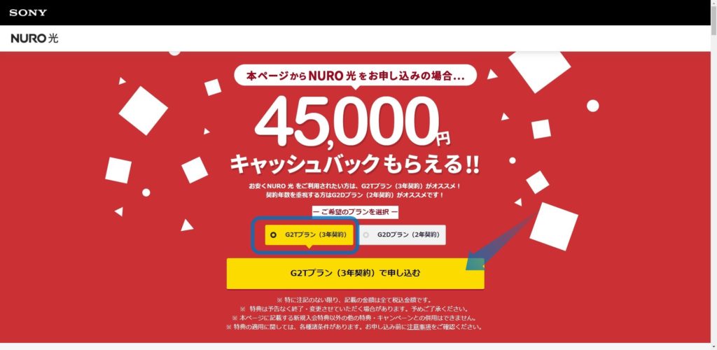 NURU光のサイトにアクセス